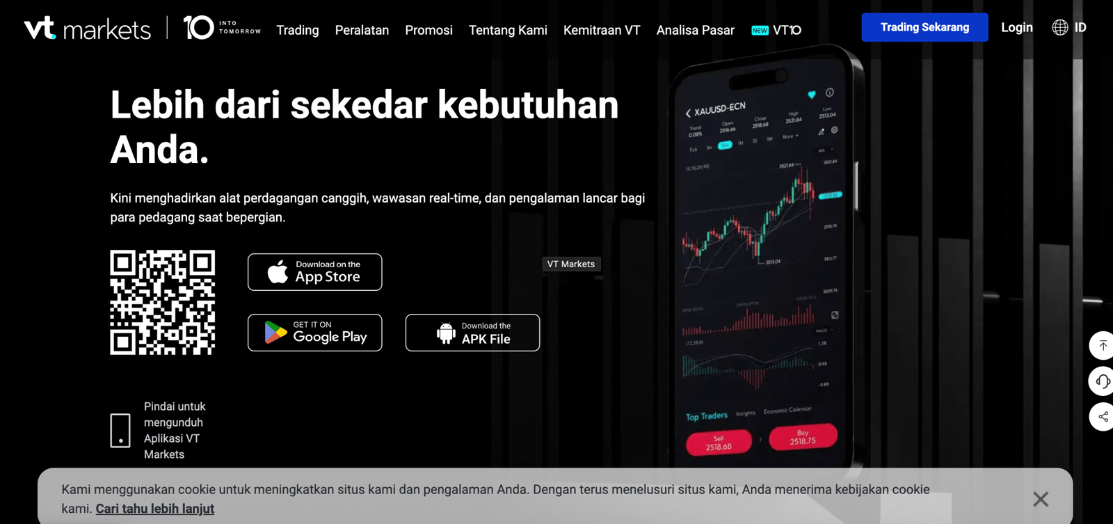 vt markets website screenshot