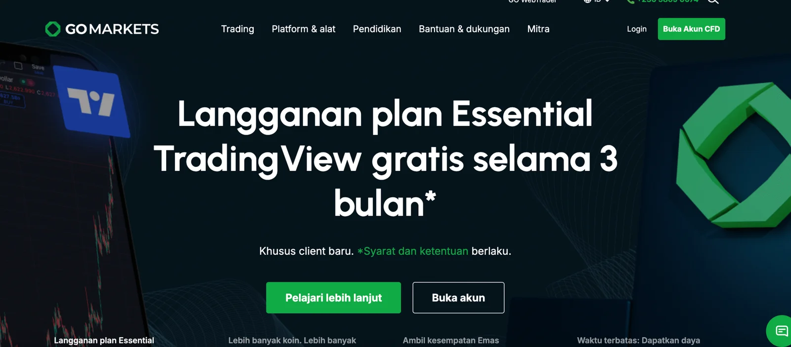 gomarkets website screenshot